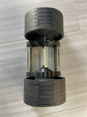 Omvattende fitness oefening Dumbbells Gratis gewicht Plastic verstelbare sportschoolapparatuur