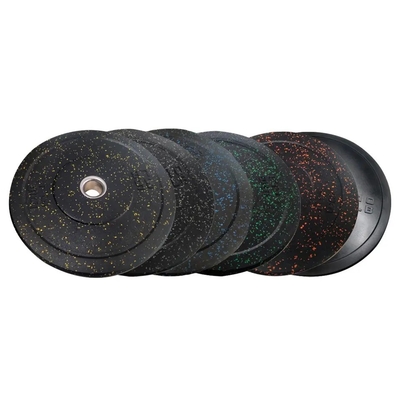 Multicolor Particle Point Disc Rubber Bumper Weightlifting Barbell met moderne stijl