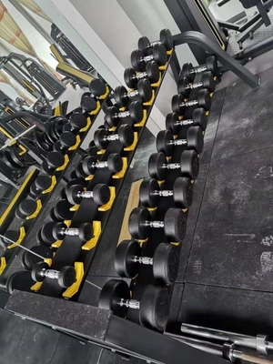 Staalvrij gewichtheffen Gymtoestel Dumbbell Rubbercoated voor Unisex 5-25kg