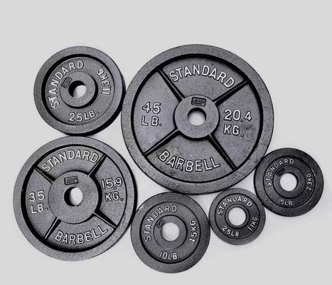 Gemaakt van gietijzeren barbell gewichtsplaat voor commerciële en huishoudelijke 5kg 10kg 20kg 50kg