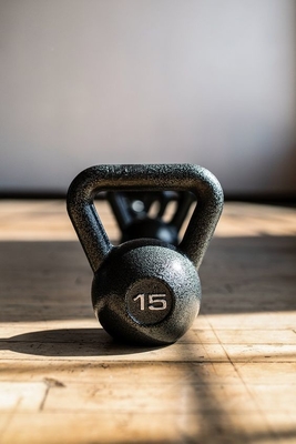 Unisex Fitness Training Competitie Kettlebell Set met gietijzer en poedercoating