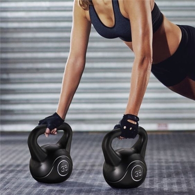 Unisex Fitness Training Competitie Kettlebell Set met gietijzer en poedercoating