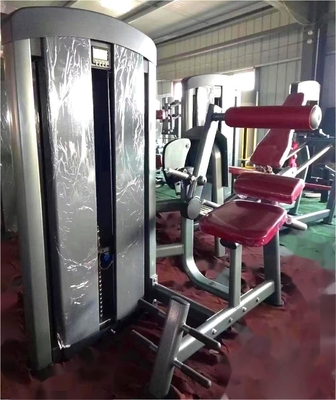 Fitness Bodybuilding Oefening Achtersteun Uitbreiding Pin Geladen Krachttraining