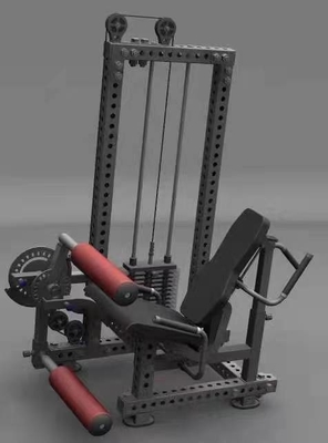 Krachttraining Bodybuilding Medium Loader Dual Seated Leg Curl Leg Extension Machine
