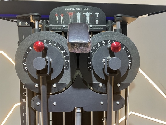 Medium Loader Fitness Oefening Lichaam Schouder Lateraal Opheffen Staande Multi Flight Pin geladen Machine