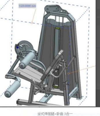 Verstelbare stoelbeenverlenging krulmachine voor functioneel trainer krachttraining