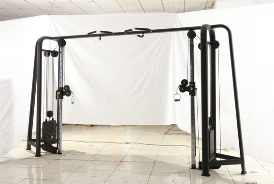 Medium Loader Gym Equipment Verstelbare katrolen Achterste oefening Squat Rack Cable Crossover Machine