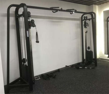 Medium Loader Gym Equipment Verstelbare katrolen Achterste oefening Squat Rack Cable Crossover Machine