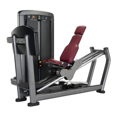Gebruik van zittende beenpers voor krachttraining Fitness apparatuur Bodybuilding
