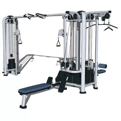 Grote laadmachine 5 Station Multi Gym Commerciële krachttraining Multi Jungle Gym Station
