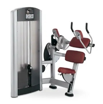 Krachttraining Pin geladen zittende buikcrunch machine met verstelbare weerstand