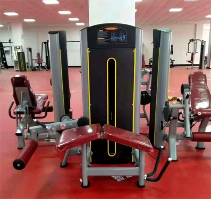 Steel Gym Equipment Pin geladen verstelbare zittende beenverlenging en neerwaartse been krul dubbele functie