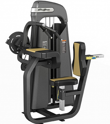 Krachttraining Tricep-Flat Shoulder Back Workout Pin geladen zittende tricep machine