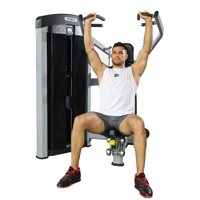 Medium Loader Pin Loaded Shoulder Press Machine voor commerciële arm- en rugbewegingen