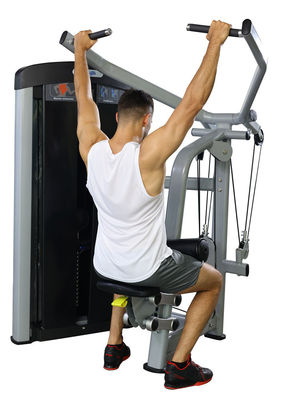 1600*1500*2000mm Dezhou Pin Loaded Gym Fitness Equipment Pulldown Machine met staal