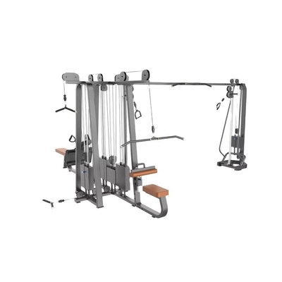 8 Station Lat trekken naar beneden Long Pull Back Press Cable Crossover Low Row kin op en neer
