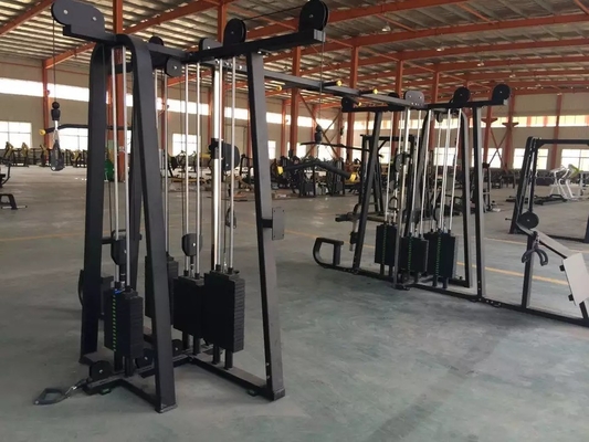 8 Station Lat trekken naar beneden Long Pull Back Press Cable Crossover Low Row kin op en neer