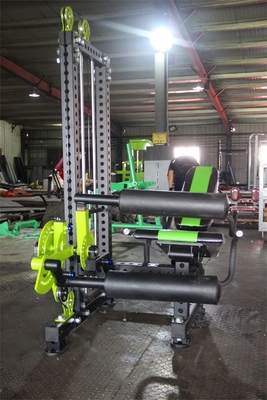 Functionele fitness zittende beenverlenging en knipoogkrulmachine met middelgrote laadmachine