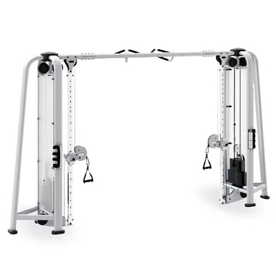 Multifunktioneel trainingsrack kabel crossover fitnessmachine met 80 kg * 2 gewichtsstapel