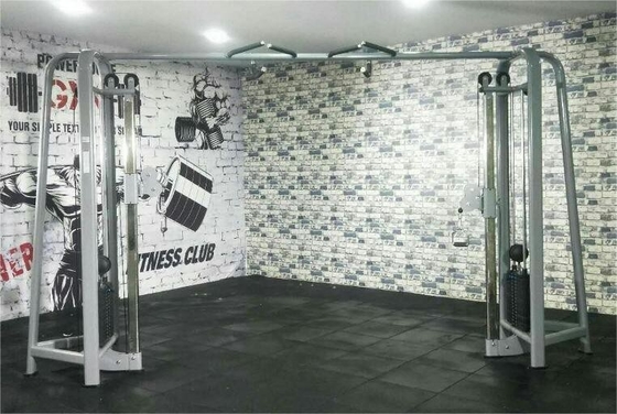 Multifunktioneel trainingsrack kabel crossover fitnessmachine met 80 kg * 2 gewichtsstapel