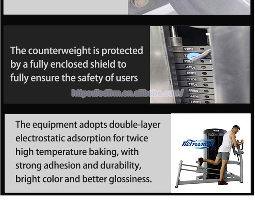 Standing Leg Extension Glute Kickback Machine Medium Loader voor fitnesscentrum/gym