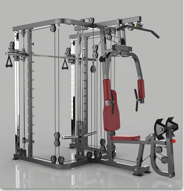 Home Gym Equipment voor Krachttraining Multi Function Power Squat Rack Smith Machine