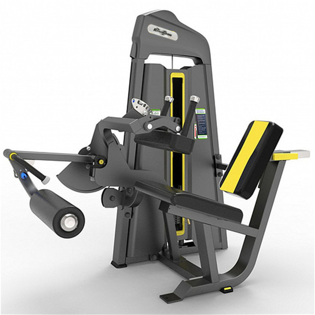 Universal Medium Loader Steel Seated Leg Curl Machine voor gymtraining Pin Load Selectie