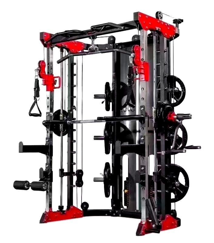 Sport trainingsstijl multifunctioneel power squat rack en smith machine voor training