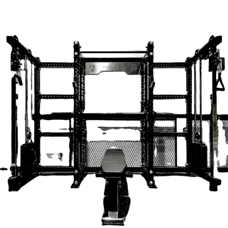 Multifunctioneel Smith en Squat Rack voor gymtraining met verstelbare gewichtskeuze