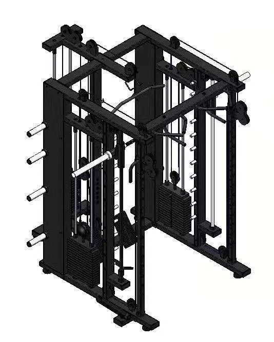 Commerciële sportschoolapparatuur All In One Multifunction Smith Machine voor 2200*1500*2200mm Gym