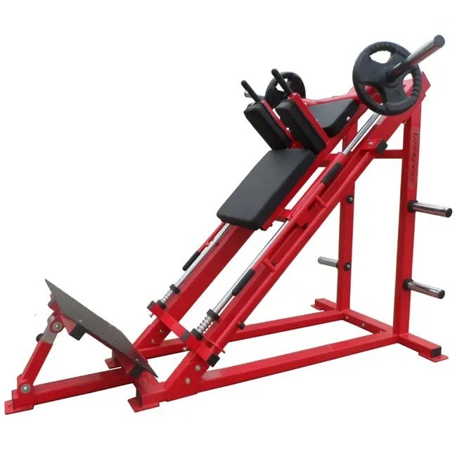 Gym Workout Medium Loader Plate geladen 45 graden Squat Lift Machine voor Glutes en Quads