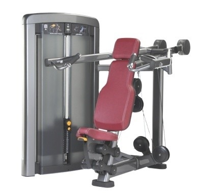 Pin Load Selection Medium Loader Gym Shoulder Press Machine voor commercieel aangepast logo