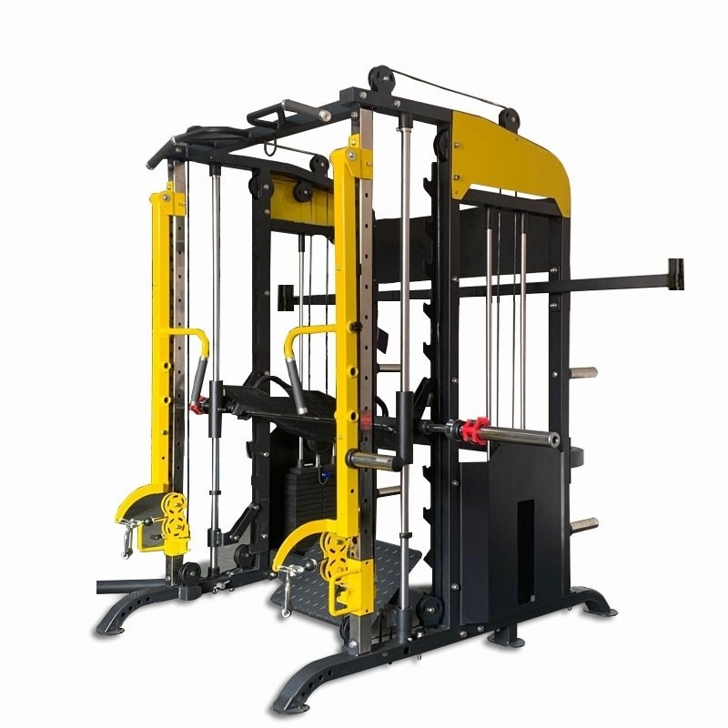 Gymapparatuur 3d Smith Machine met Leg Press Gym Center Optioneel Selecteerbaar Frame Kleur