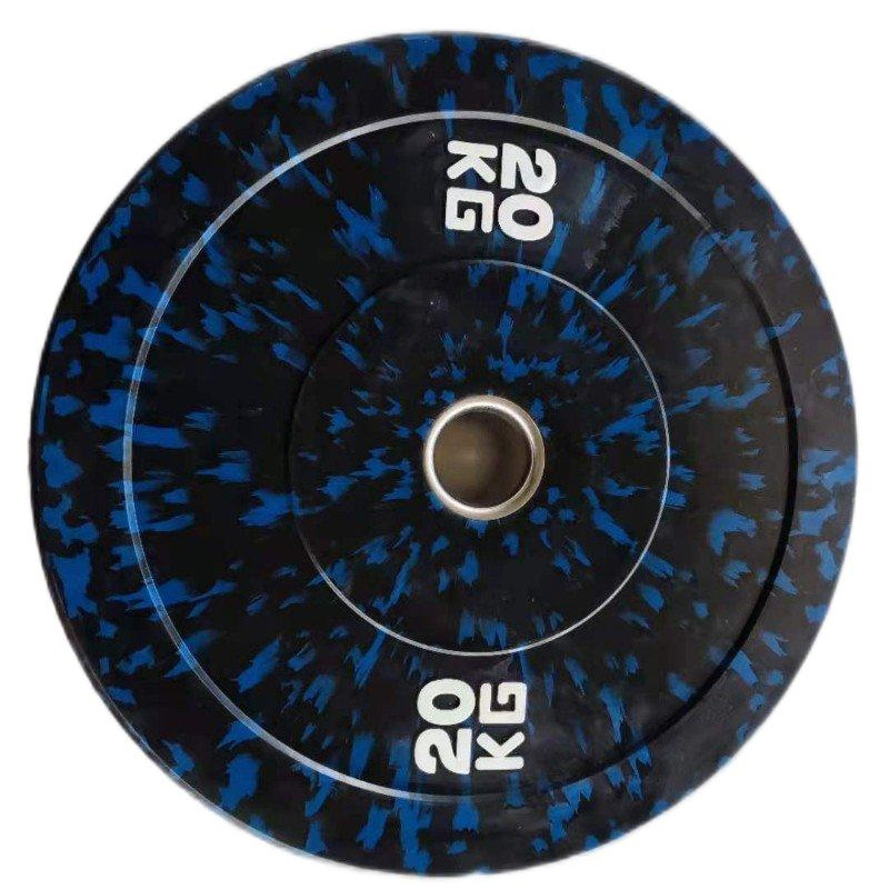 15lb 30lb 45lb Gym Rubber Weight Platen Set voor Customized Logo Free Weight Training