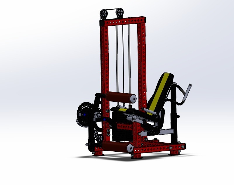 Zittend beenkruller/neigend beenkruller/beenverlenger Middelgrote laadmachine voor fitnessapparatuur van staal