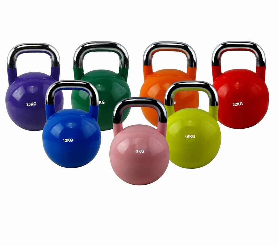 Gym Fitness Unisex kleurrijke geschilderde gietijzeren kettlebells voor krachttraining