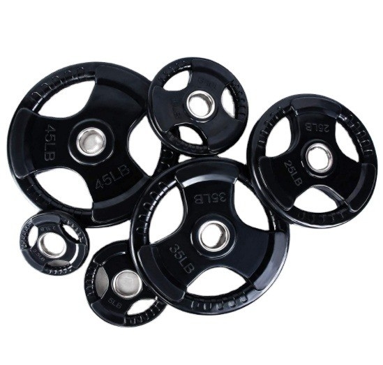 Unisex rubber barbell gewicht platen Perfect voor elke fitness doel 2.5/5/10/25/35/45lbs