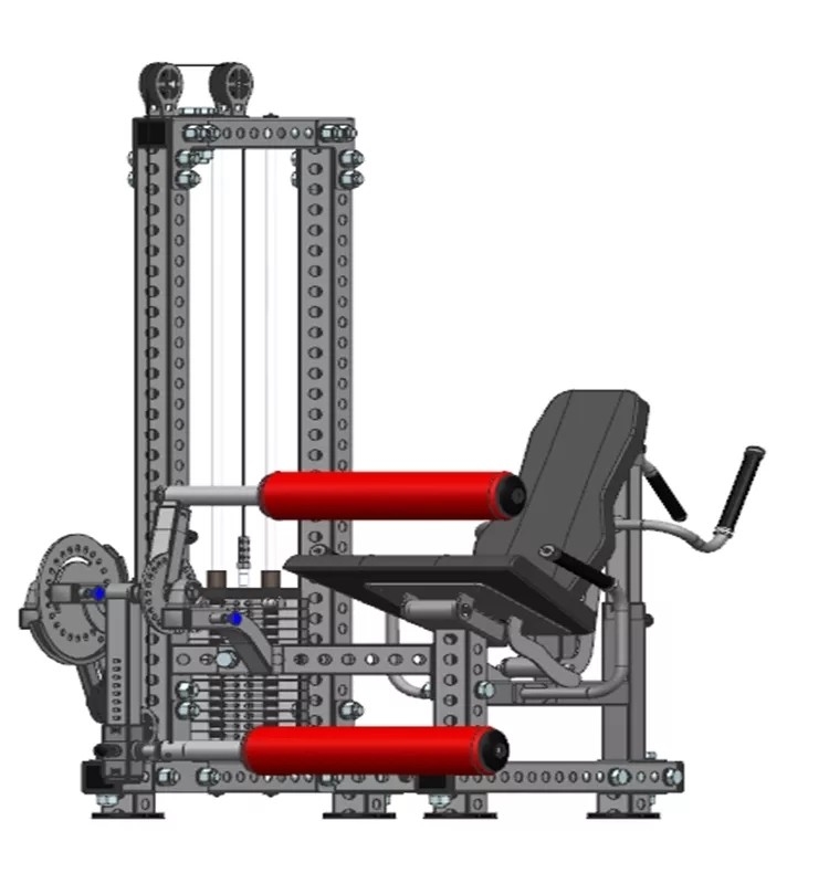 Home Gym Multi Functional Pin Load Selection Machines voor Leg Press en Leg Extension