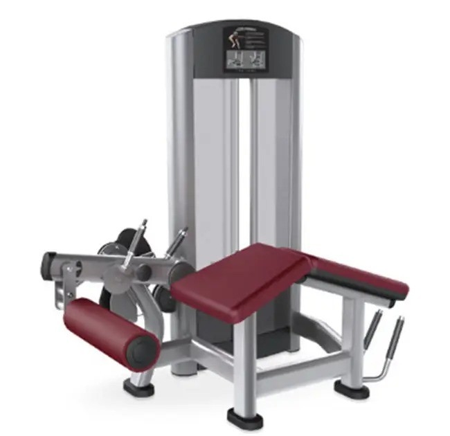 Steel Gym Equipment Pin geladen verstelbare zittende beenverlenging en neerwaartse been krul dubbele functie