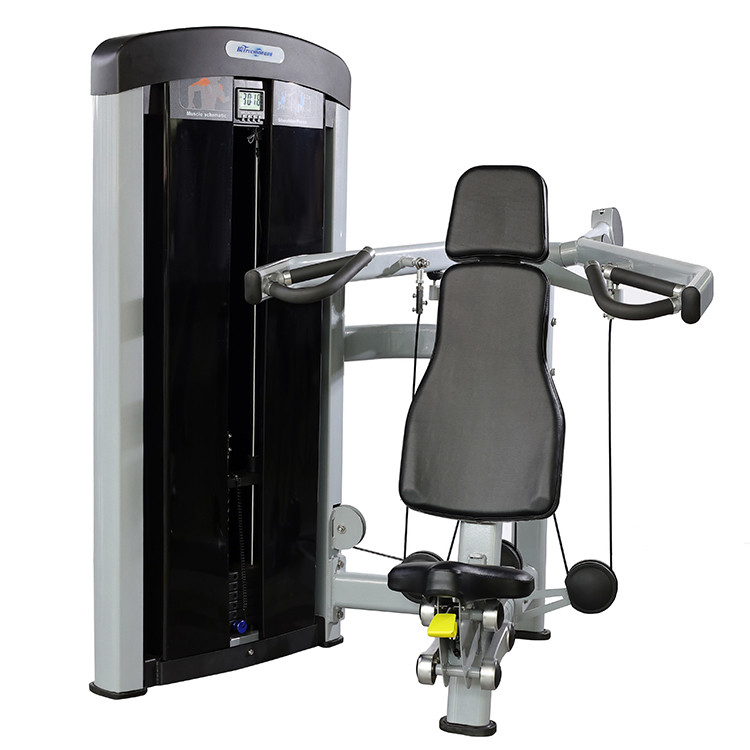 Medium Loader Pin Loaded Shoulder Press Machine voor commerciële arm- en rugbewegingen